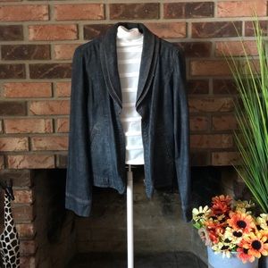 Willi Smith double collar jean jacket